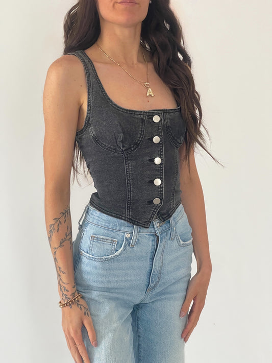 Backstage Denim Corset