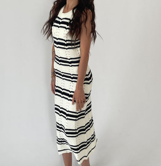 Coastal Stripes Knit Dress